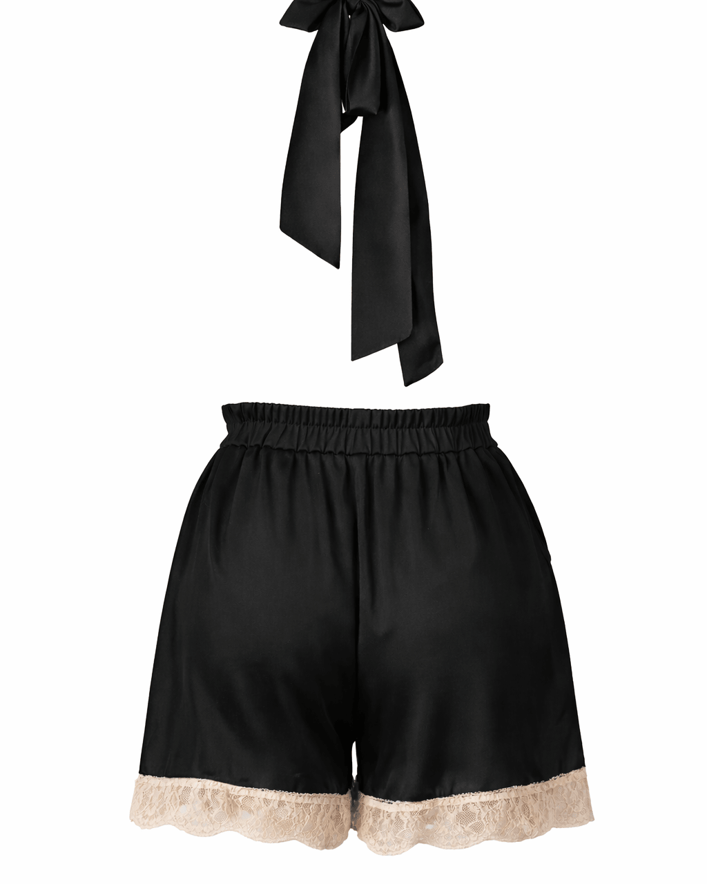 Luna Short Romper Black - Noblesse Oblige Lingerie