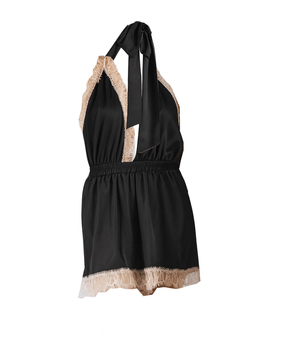 Luna Short Romper Black - Noblesse Oblige Lingerie
