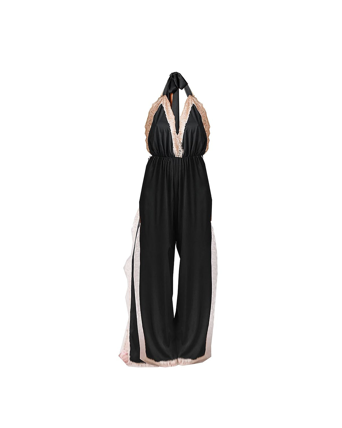 Luna Long Romper Black - Noblesse Oblige Lingerie