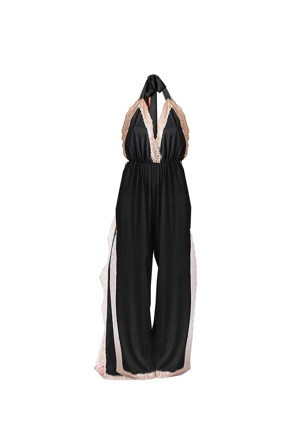 Luna Long Romper Black - Noblesse Oblige Lingerie