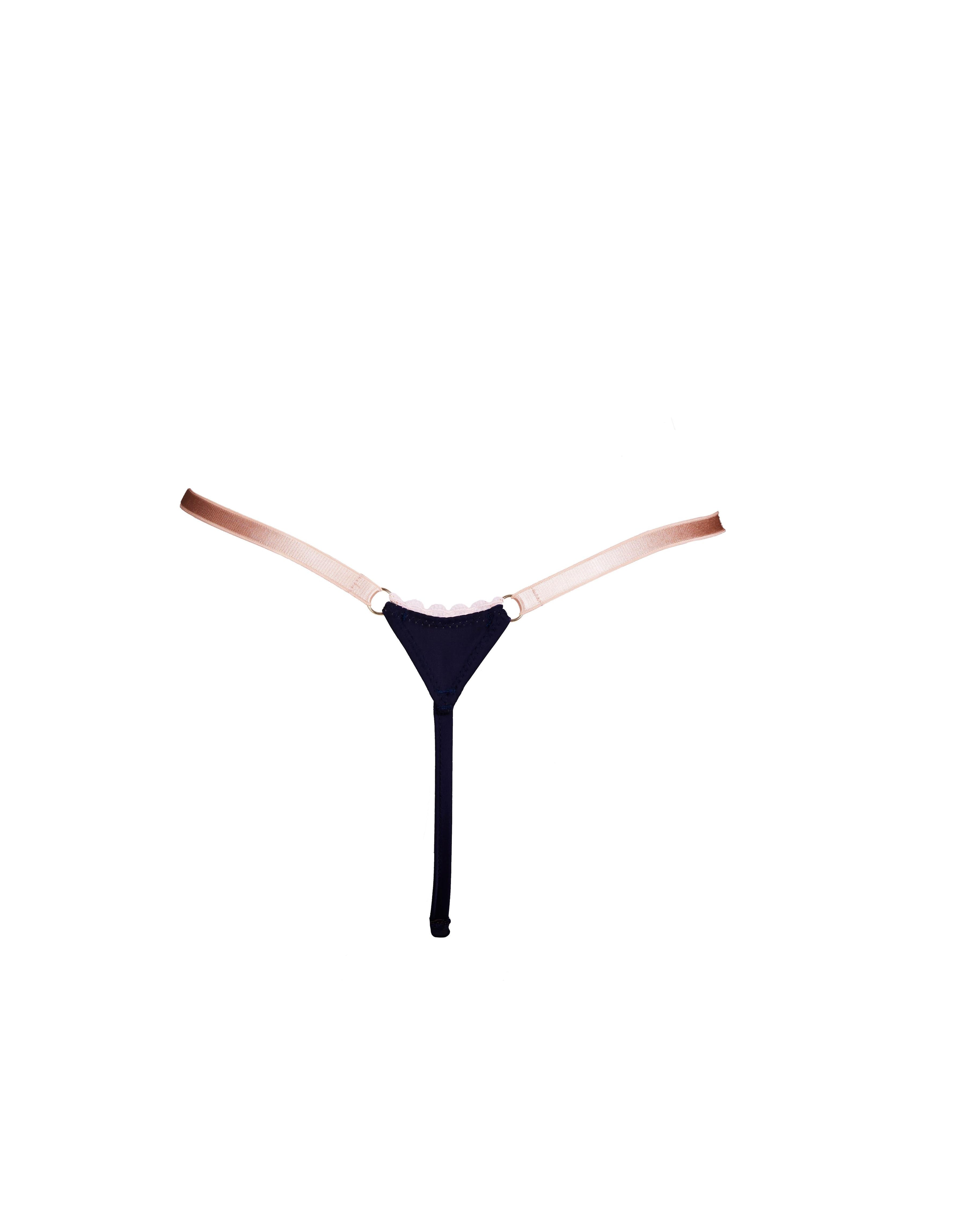 Luna String Black - Noblesse Oblige Lingerie