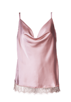 Luna Camisole with Lace Nude - Noblesse Oblige Lingerie