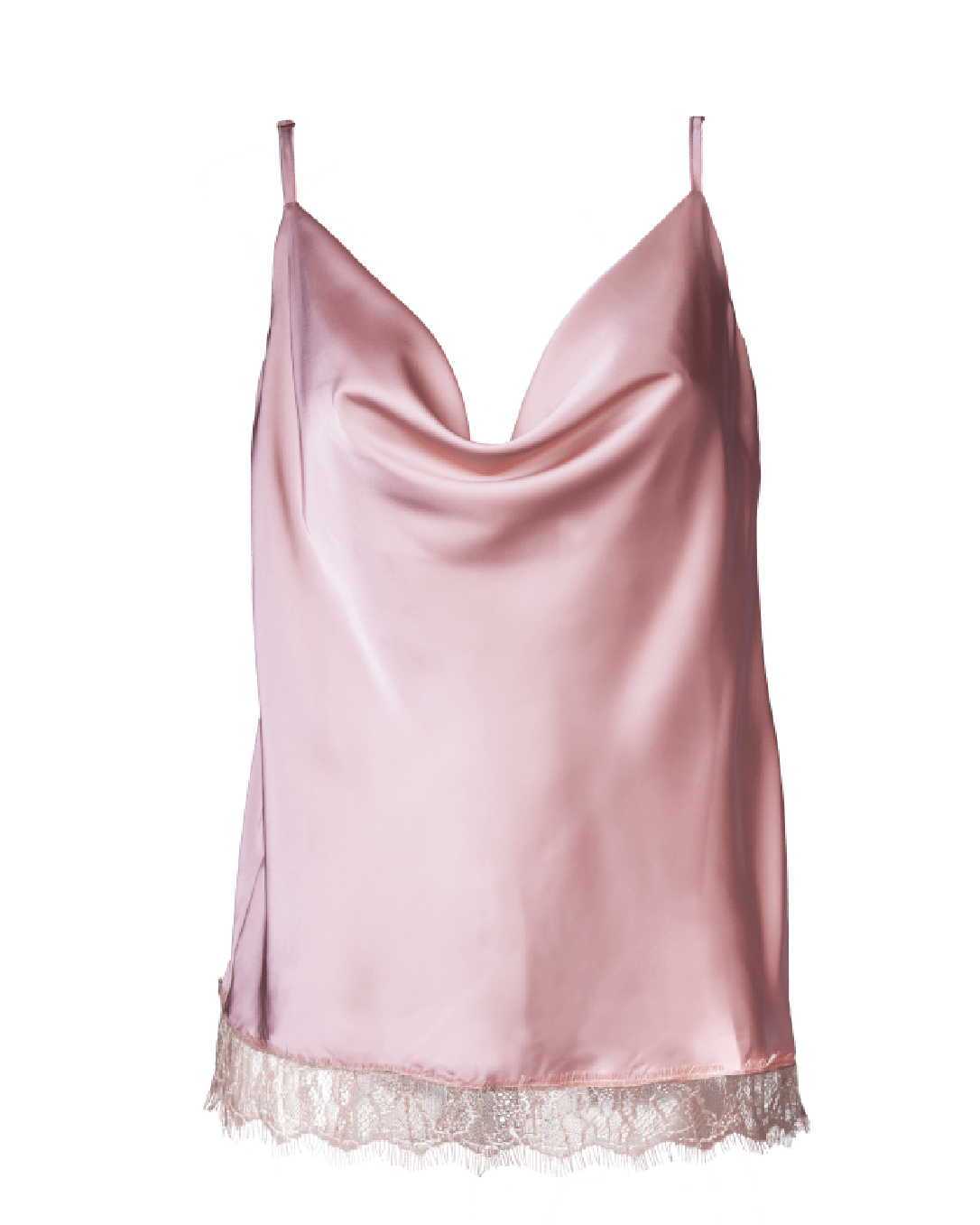 Luna Camisole with Lace Nude - Noblesse Oblige Lingerie