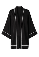 Swan Robe Black - Noblesse Oblige Lingerie