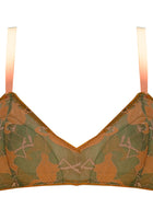 Flamingo Embroidered Bralette - Noblesse Oblige Lingerie