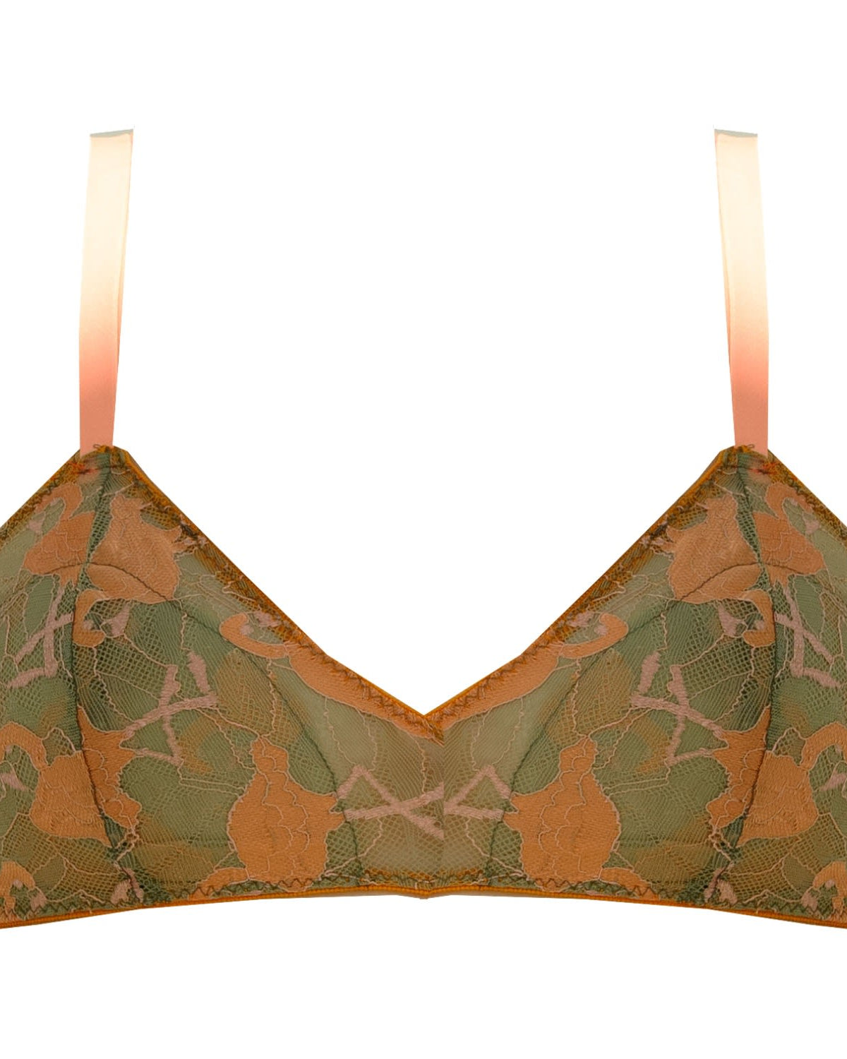 Flamingo Embroidered Bralette - Noblesse Oblige Lingerie