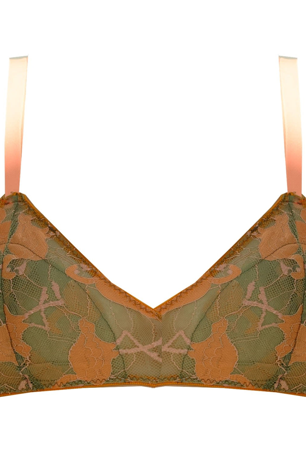 Flamingo Embroidered Bralette - Noblesse Oblige Lingerie