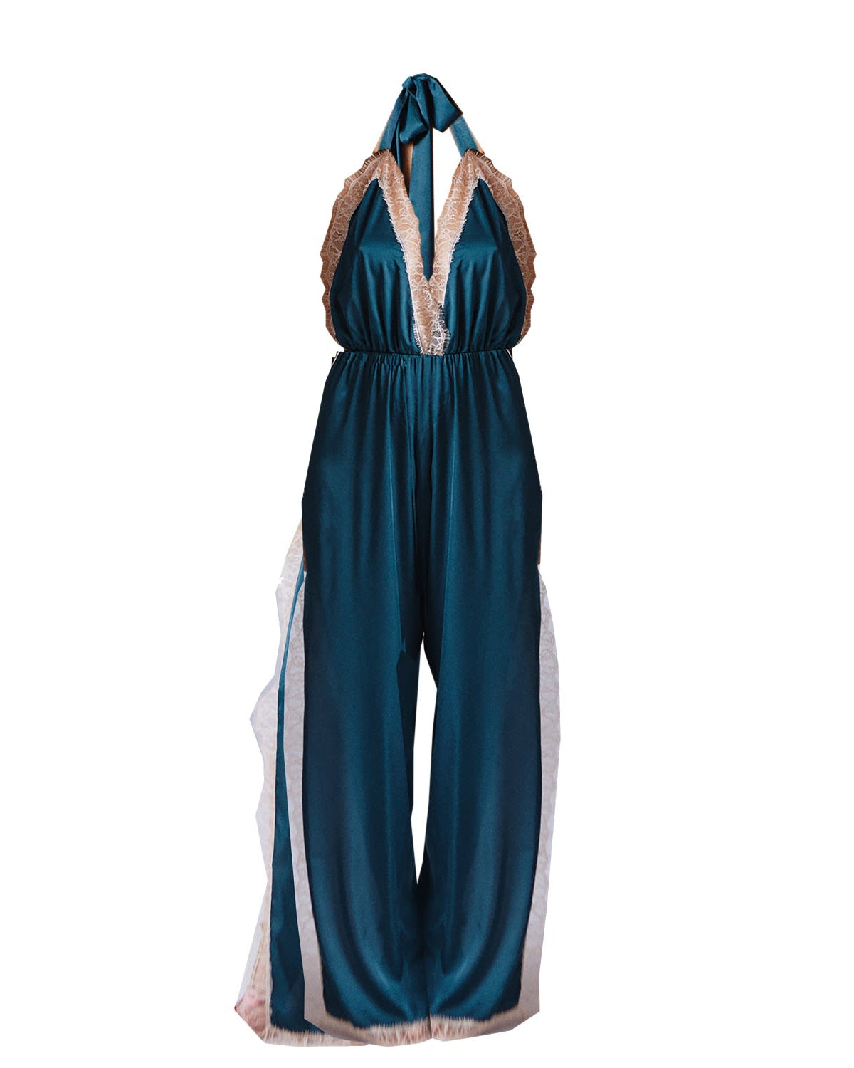 Luna Romper Petrol - Noblesse Oblige Lingerie