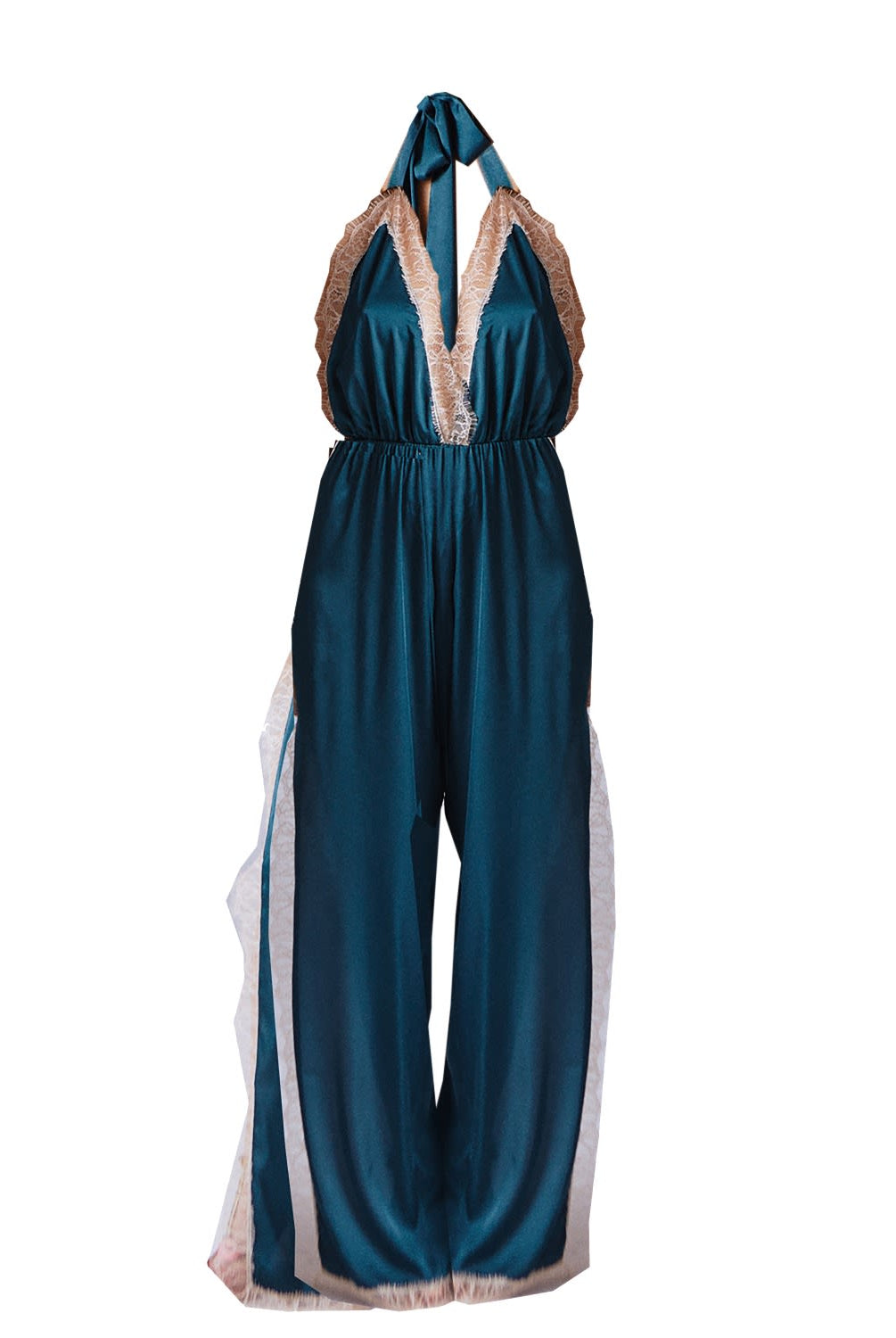 Luna Romper Petrol - Noblesse Oblige Lingerie