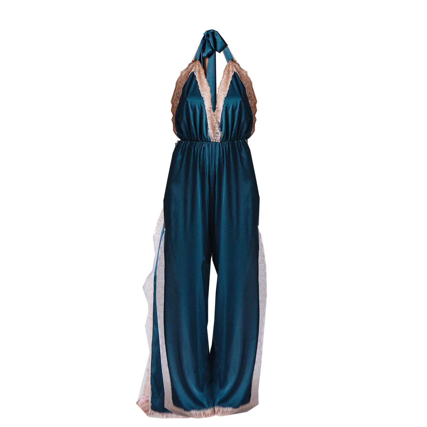 Luna Romper Petrol - Noblesse Oblige Lingerie