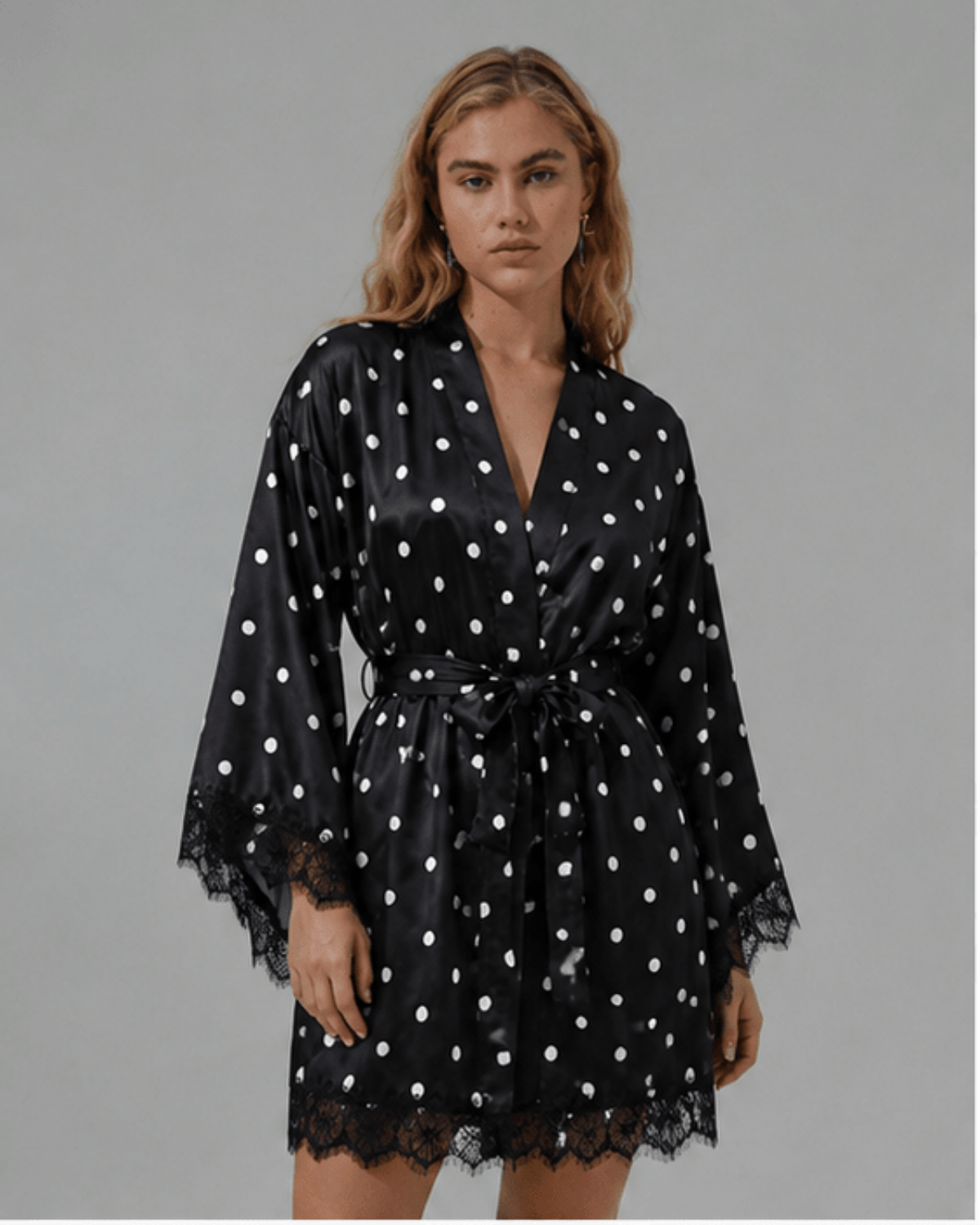 Luna Robe Polka Dot - Noblesse Oblige Lingerie