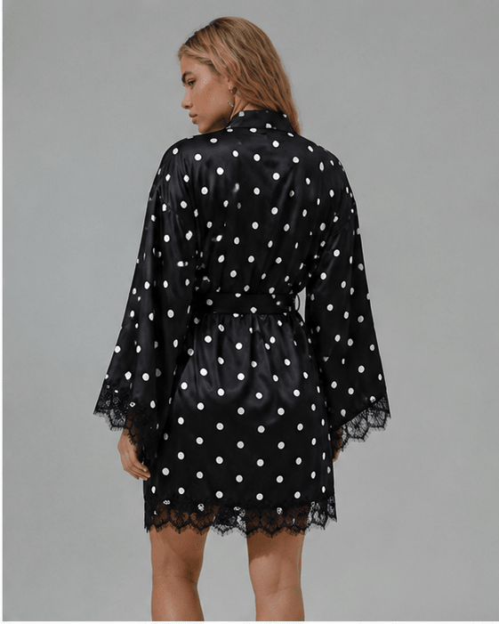 Luna Robe Polka Dot - Noblesse Oblige Lingerie
