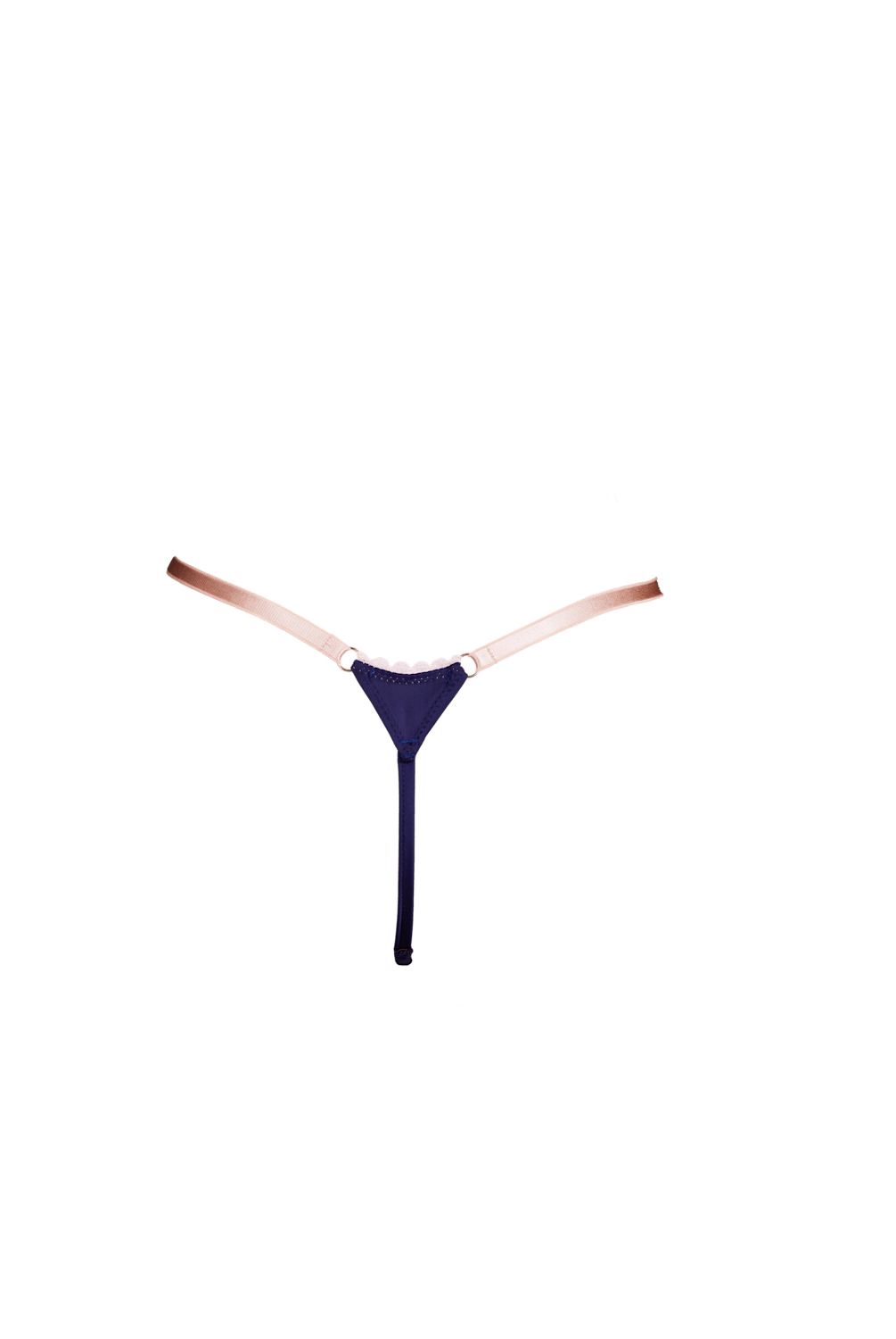 Luna String Navy - Noblesse Oblige Lingerie