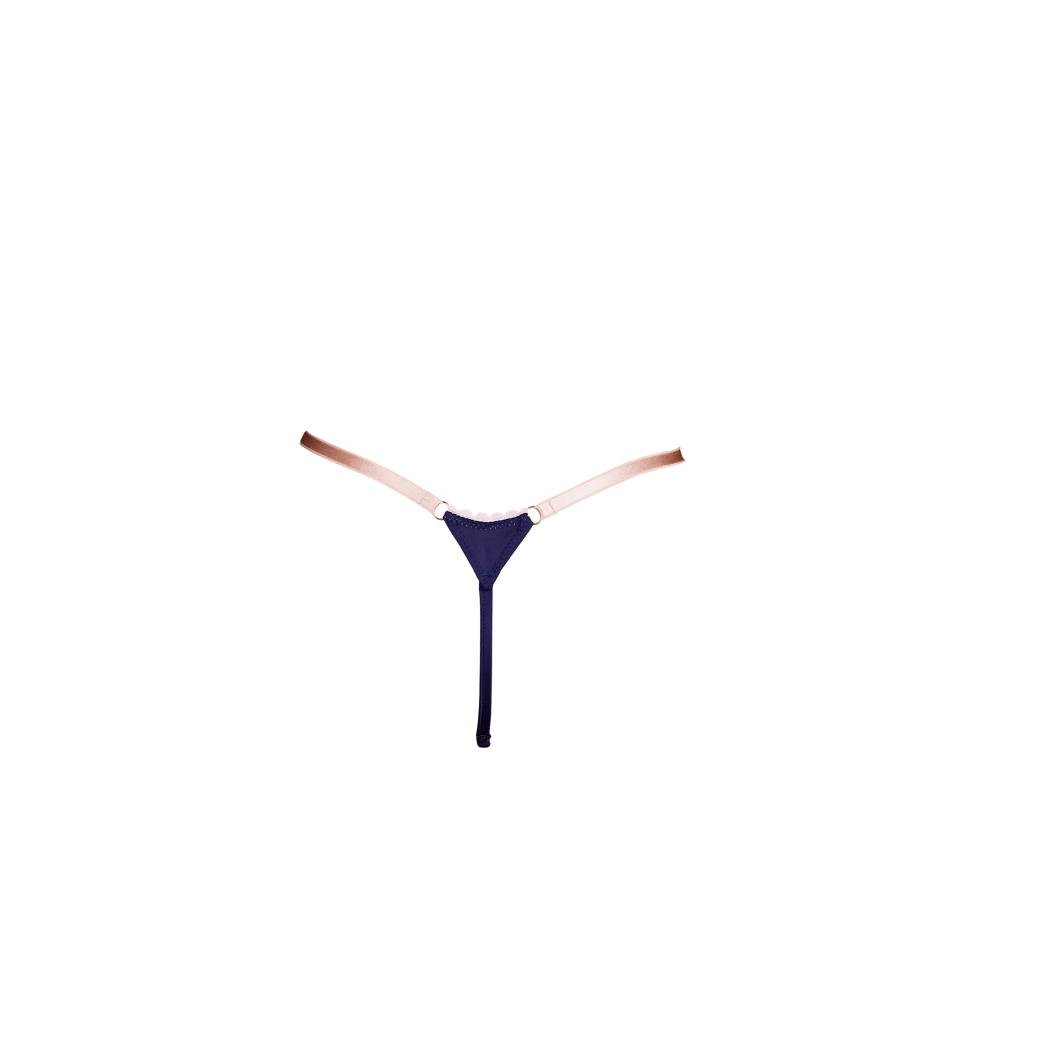 Luna String Navy - Noblesse Oblige Lingerie