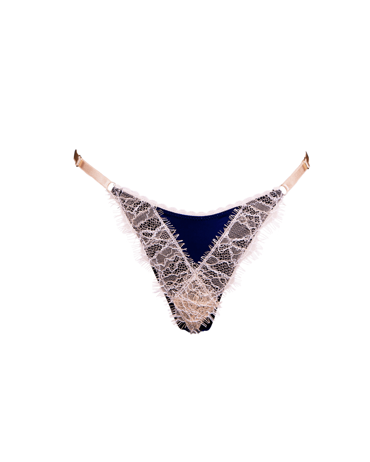 Luna String Navy - Noblesse Oblige Lingerie