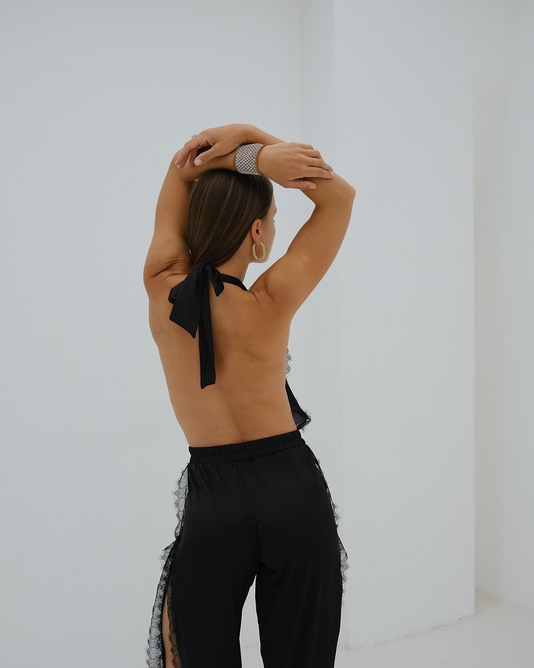 Swan Romper Black - Noblesse Oblige Lingerie