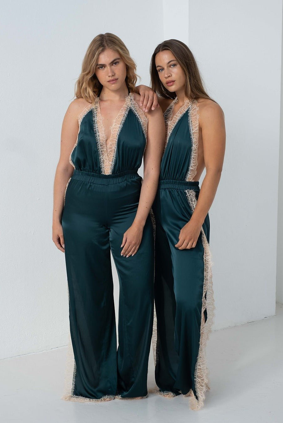 Luna Romper Petrol - Noblesse Oblige Lingerie