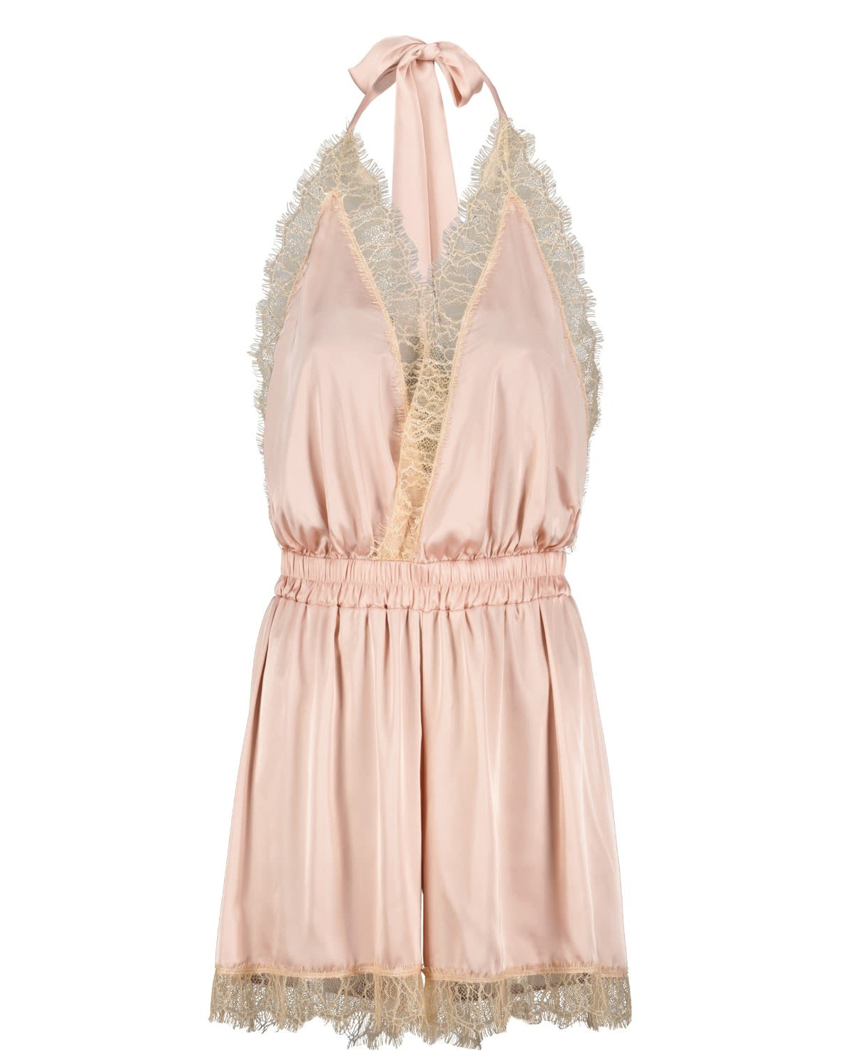Luna Short Romper Nude - Noblesse Oblige Lingerie