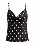 Luna Camisole with Lace Polka Dot - Noblesse Oblige Lingerie