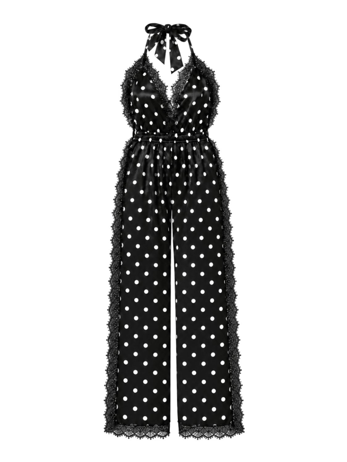 Luna Long Romper Polka Dot - Noblesse Oblige Lingerie