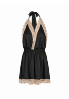 Luna Short Romper Black - Noblesse Oblige Lingerie