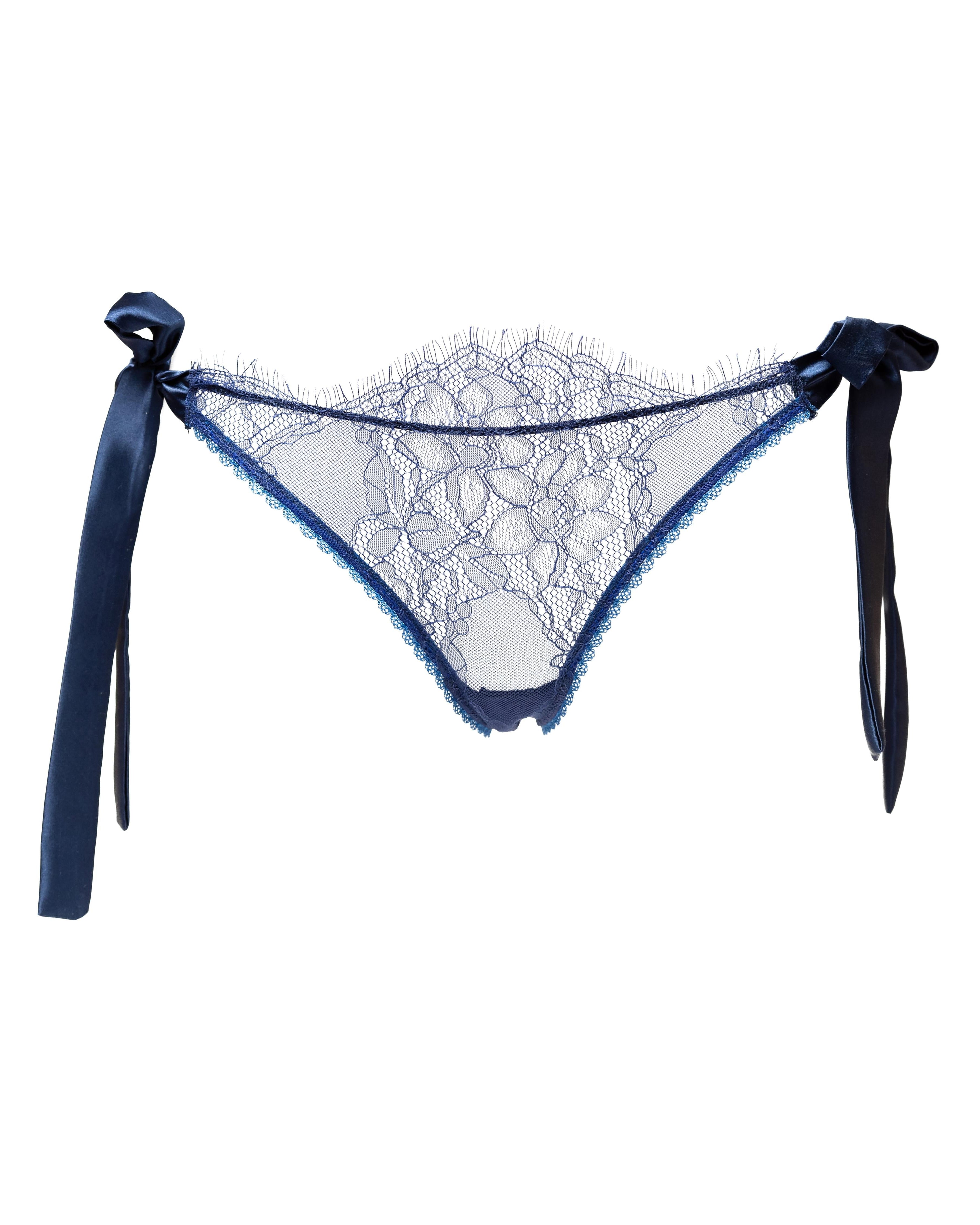 Solstice Tie - Side Panty Royal - Noblesse Oblige Lingerie