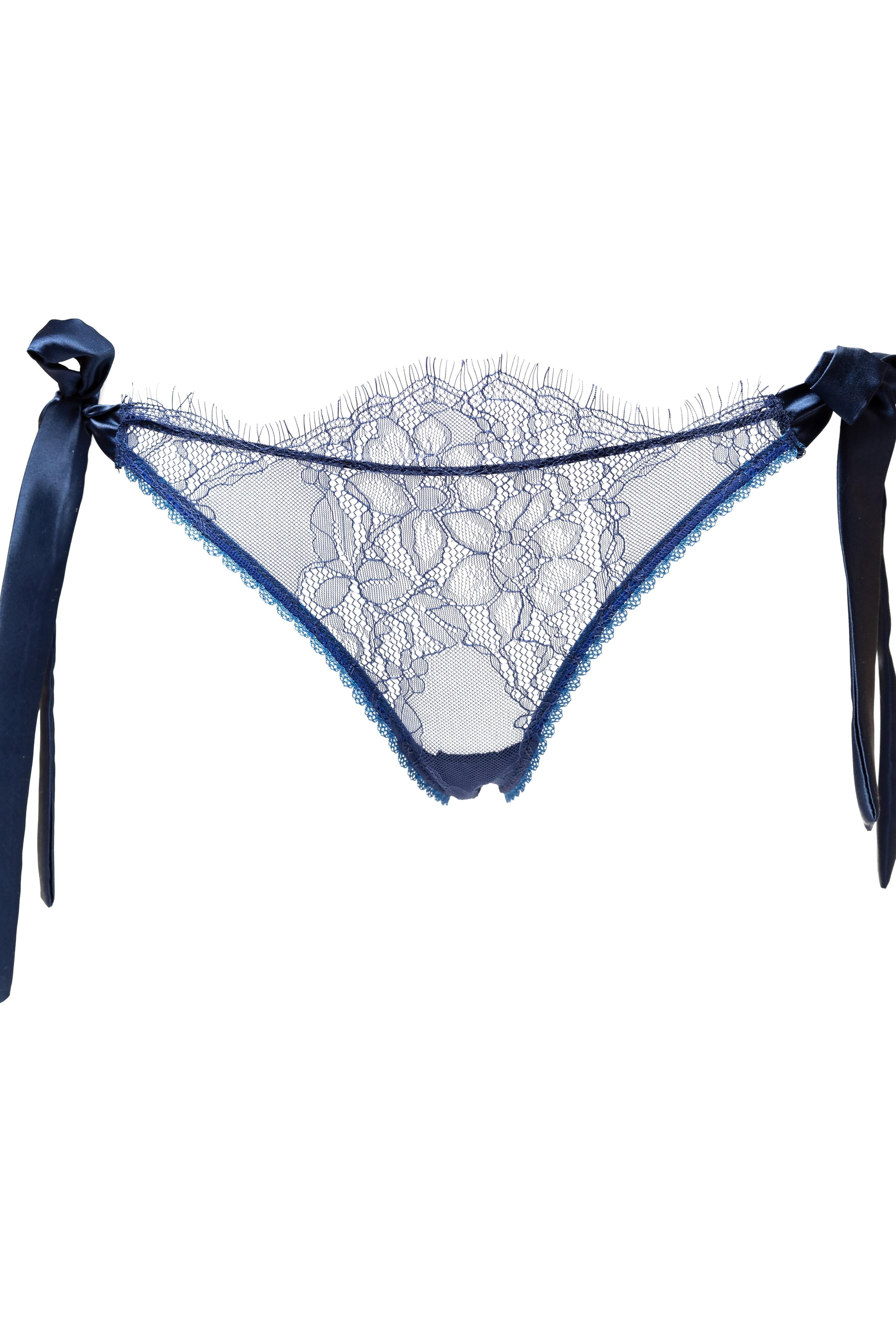 Solstice Tie - Side Panty Royal - Noblesse Oblige Lingerie