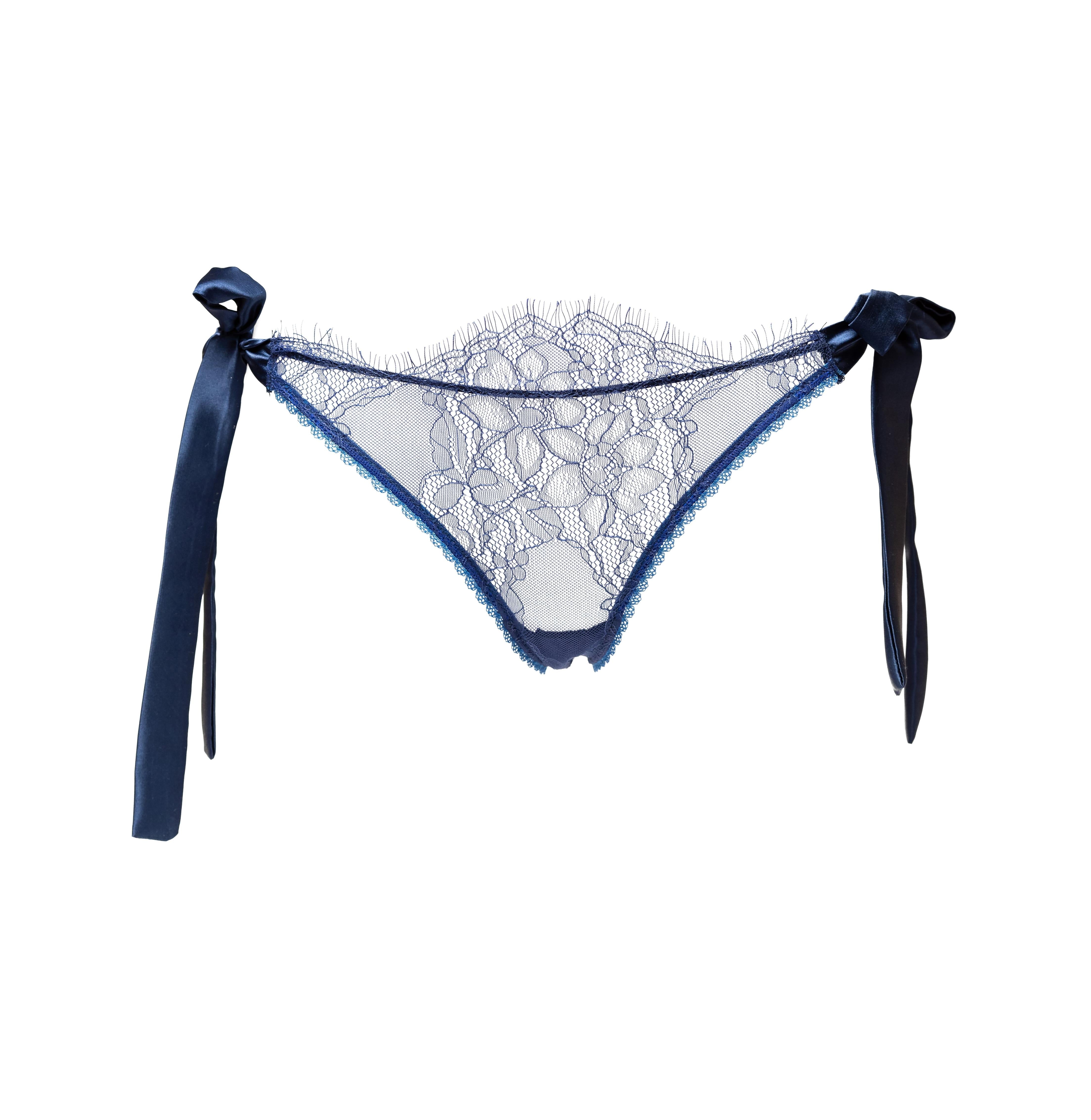 Solstice Tie - Side Panty Royal - Noblesse Oblige Lingerie