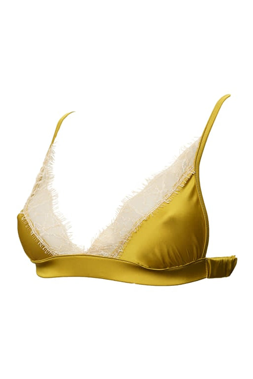 Luna Bralette Chartreuse - Noblesse Oblige Lingerie