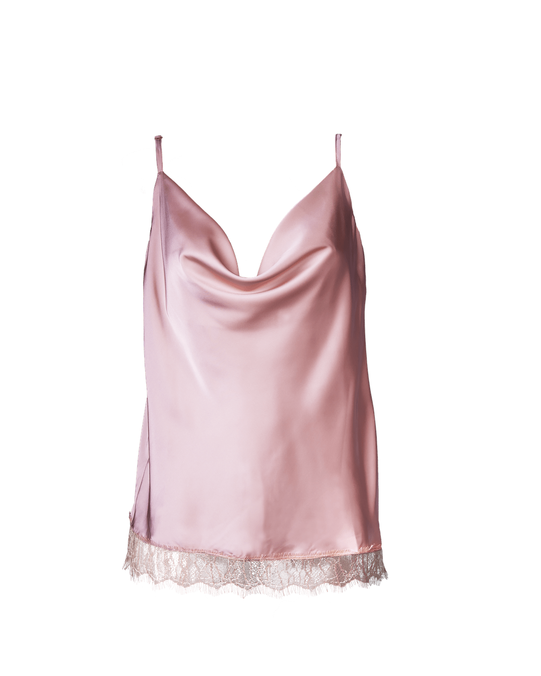 Luna Camisole with Lace Nude - Noblesse Oblige Lingerie