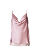 Luna Camisole with Lace Nude - Noblesse Oblige Lingerie