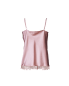 Luna Camisole with Lace Nude - Noblesse Oblige Lingerie