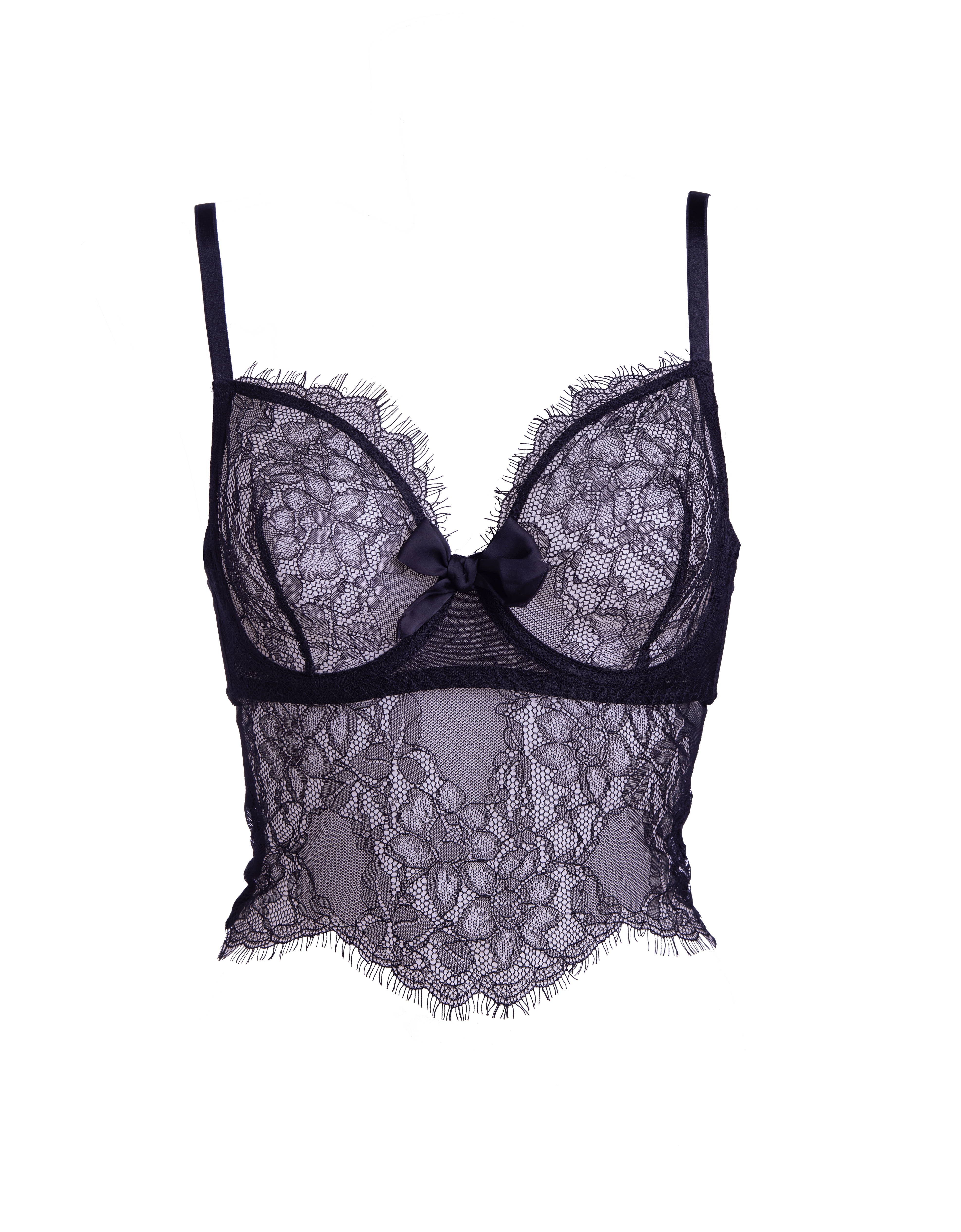 Solstice Bustier Black - Noblesse Oblige Lingerie