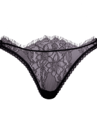 Solstice Tie - Side Panty Black - Noblesse Oblige Lingerie