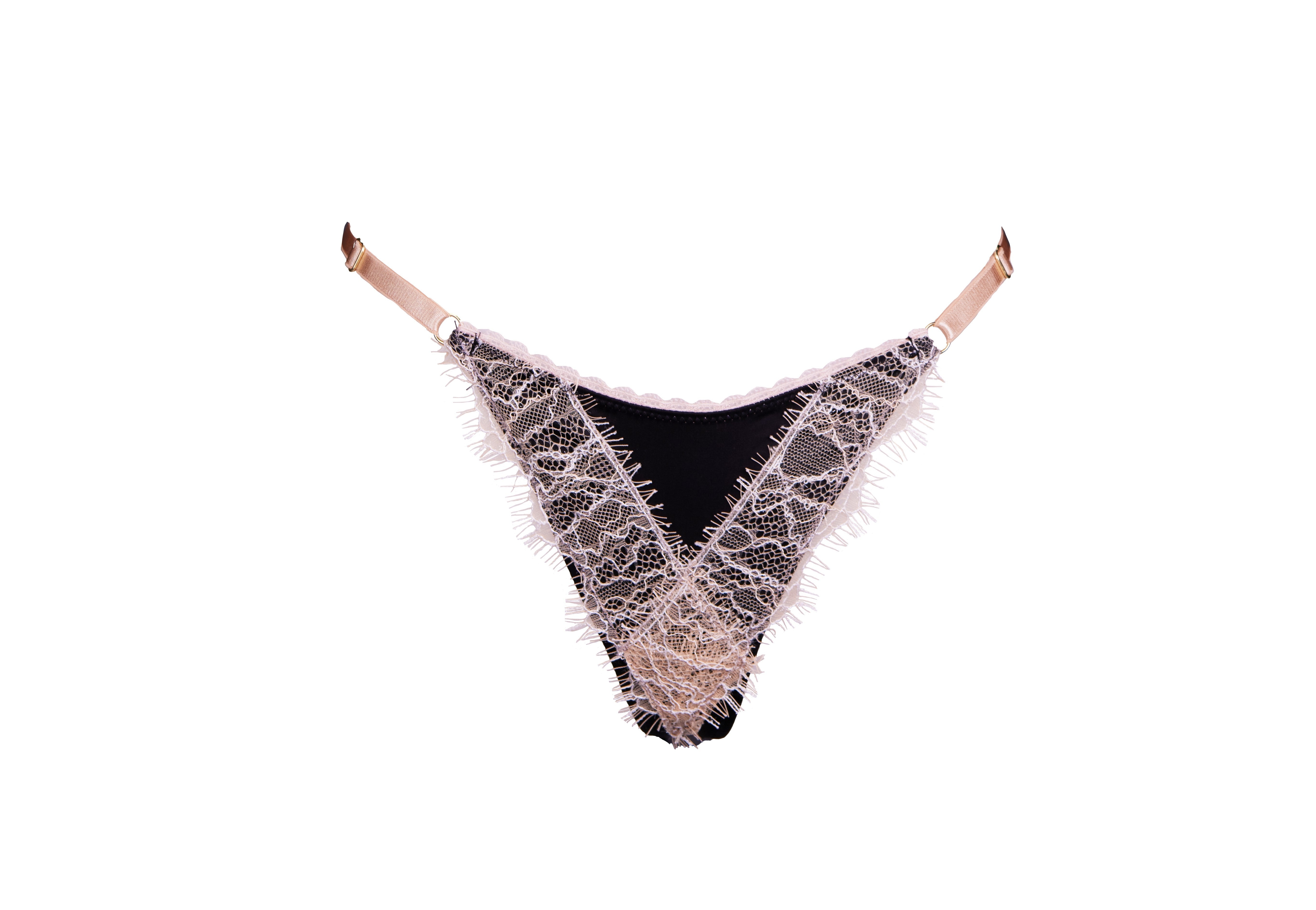 Luna String Black - Noblesse Oblige Lingerie