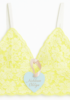 Lime Zest Flock Panty - Noblesse Oblige Lingerie