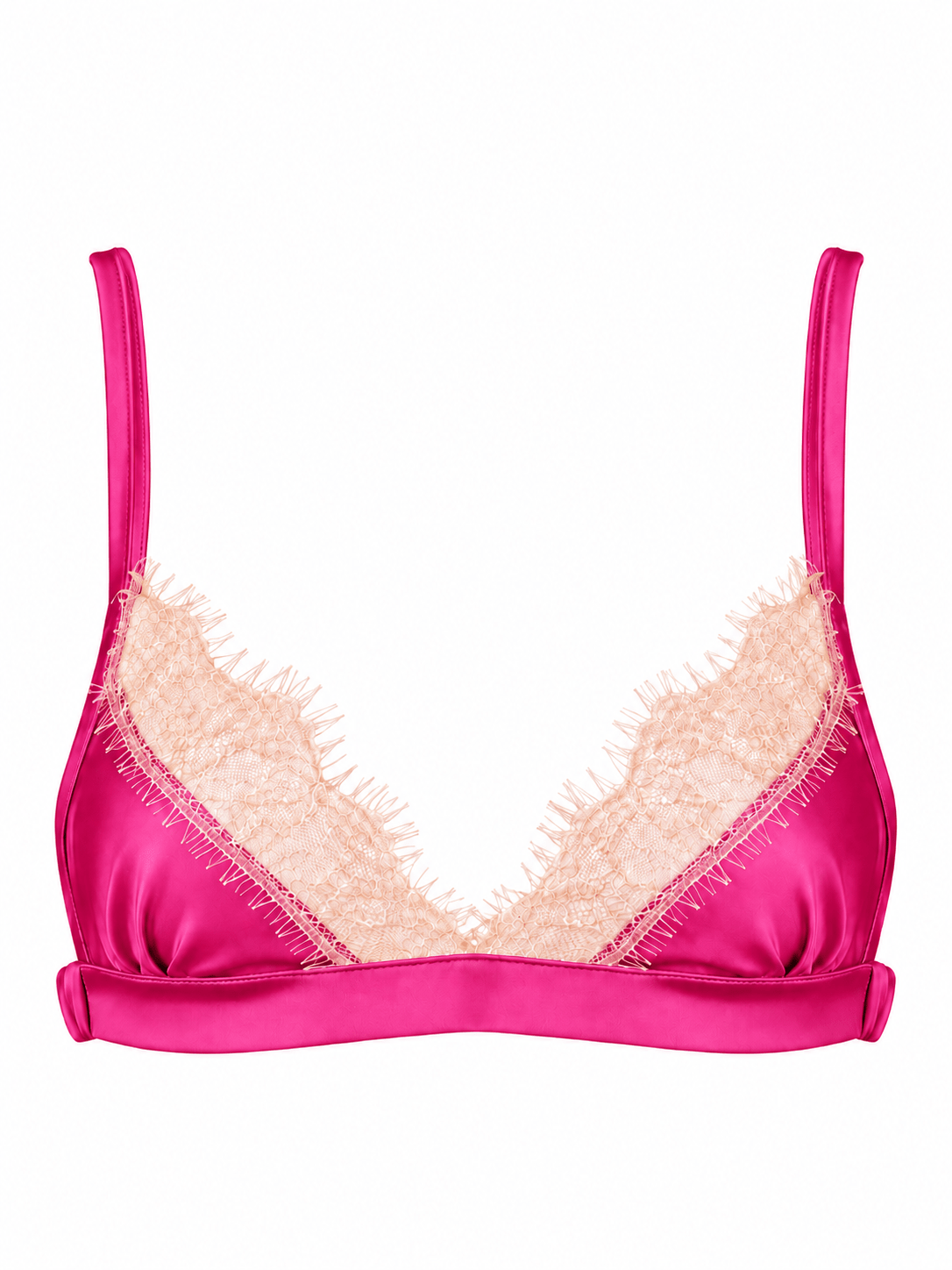 Luna Bralette Hot Pink - Noblesse Oblige Lingerie