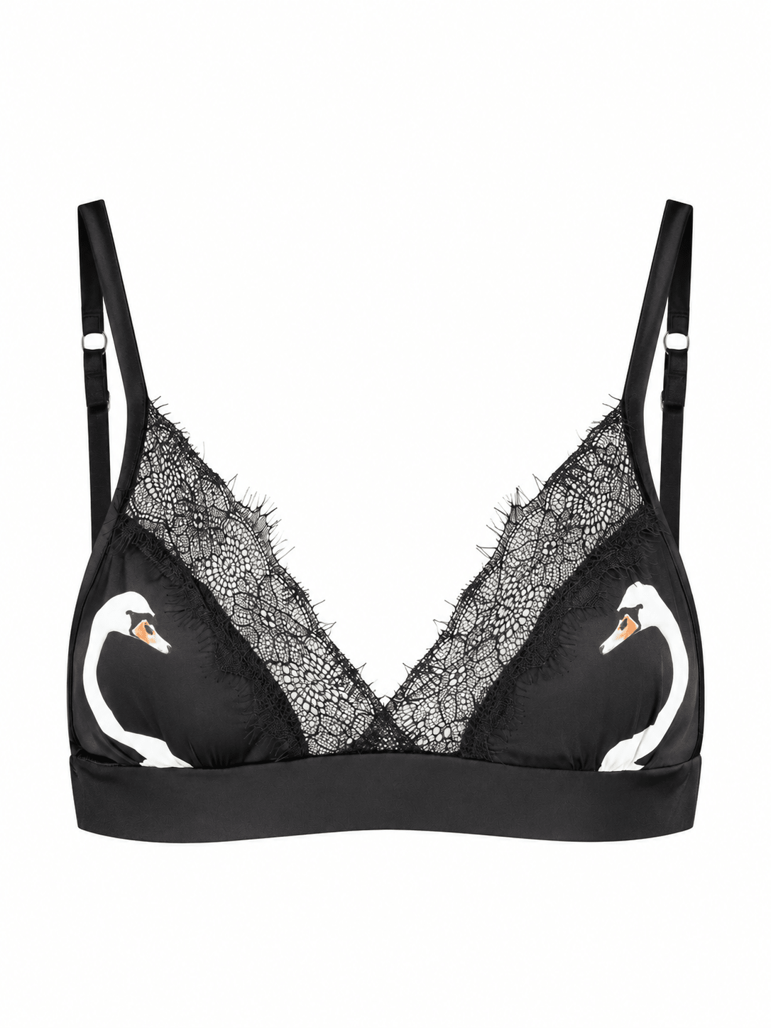 Swan Bralette Black - Noblesse Oblige Lingerie