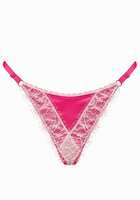 Luna String Hot Pink - Noblesse Oblige Lingerie