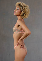 Flamingo Embroidered Bralette - Noblesse Oblige Lingerie