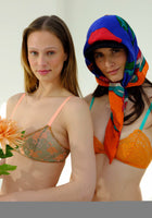 Pop Orange Lace Panty - Noblesse Oblige Lingerie