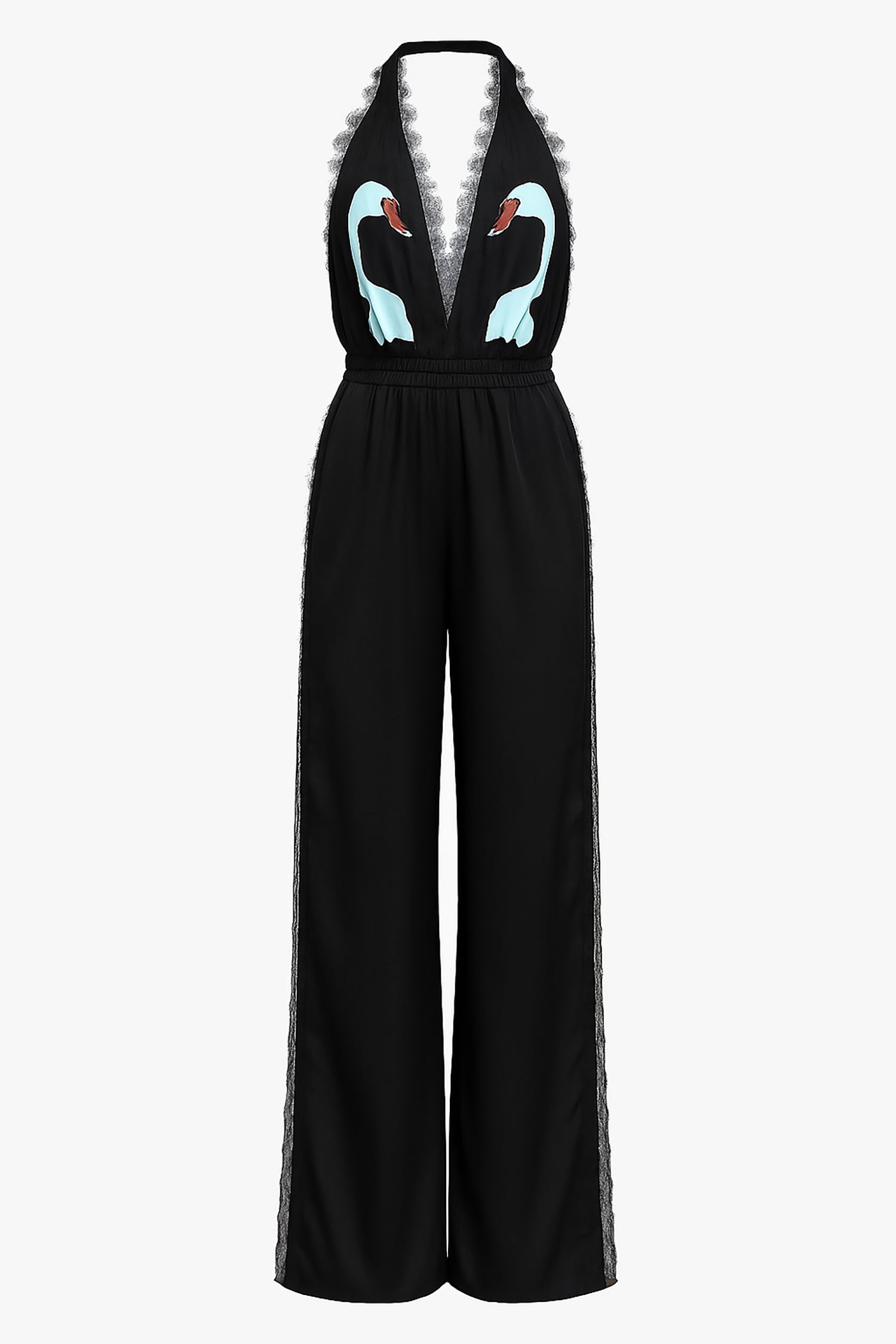 Swan Romper Black - Noblesse Oblige Lingerie