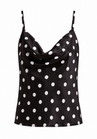 Luna Camisole with Lace Polka Dot