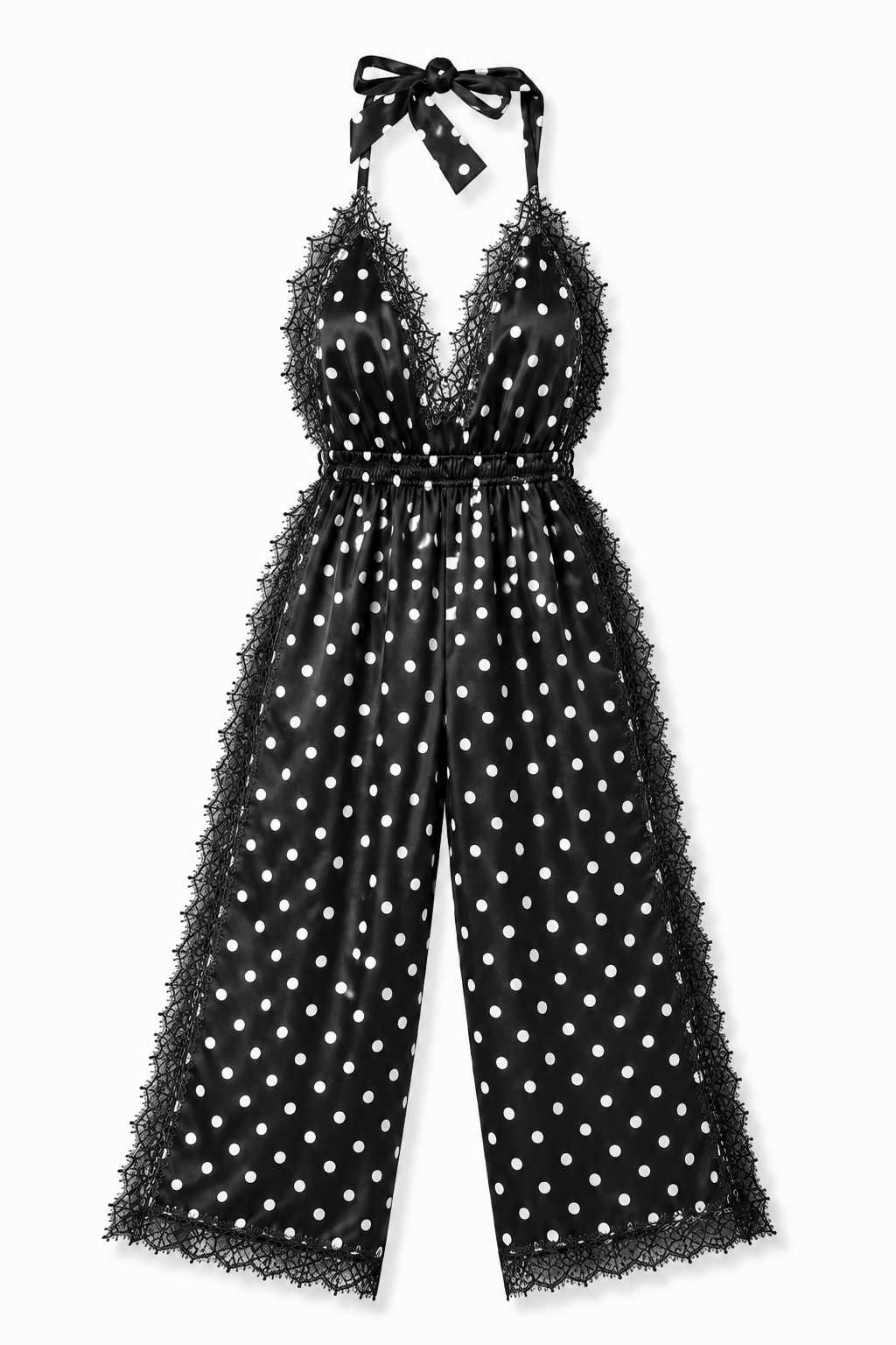Luna Long Romper Polka Dot