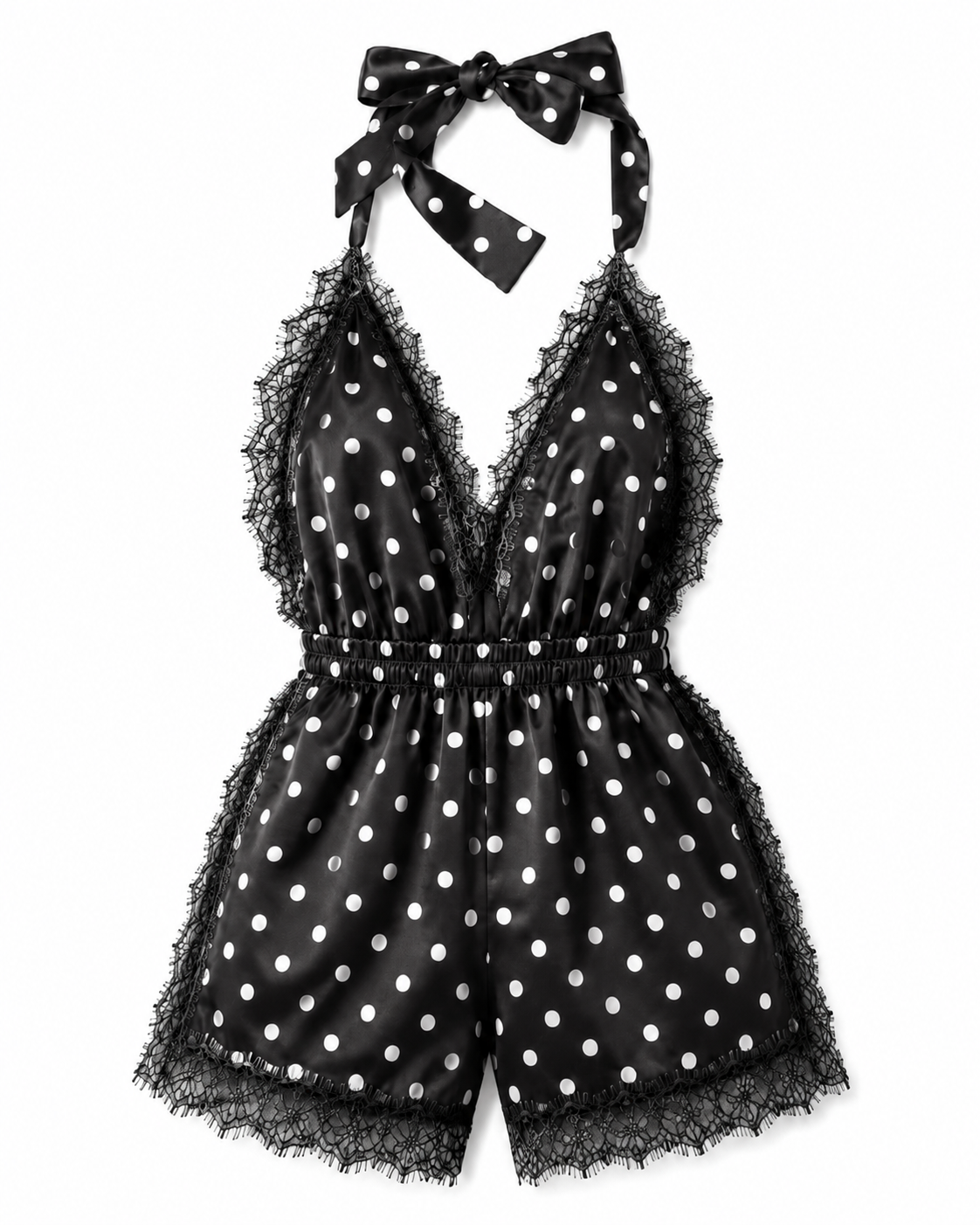 Luna Short Romper Polka Dot