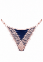 Luna String Navy - Noblesse Oblige Lingerie