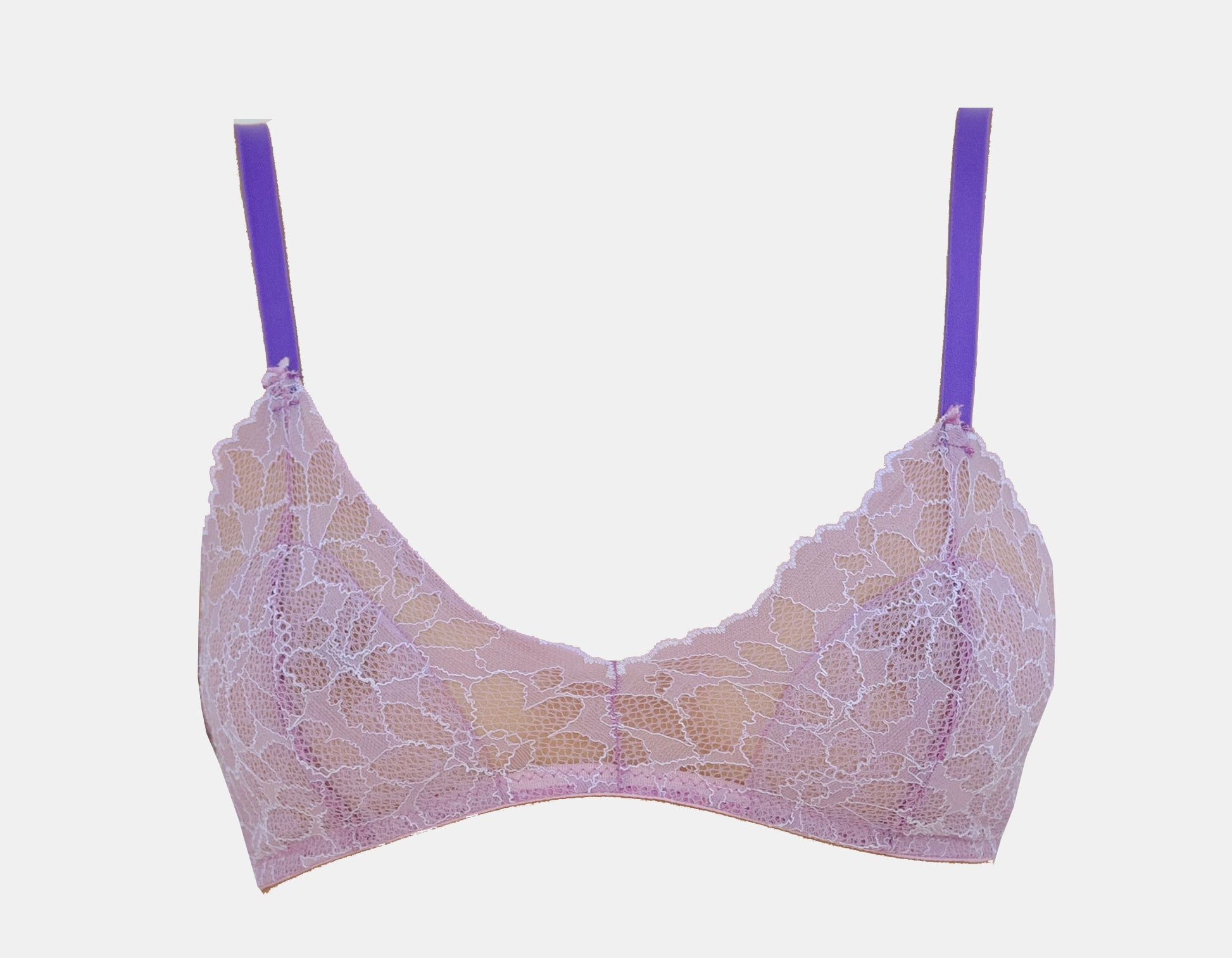 Pop Lavender Lace Bralette - Noblesse Oblige Lingerie