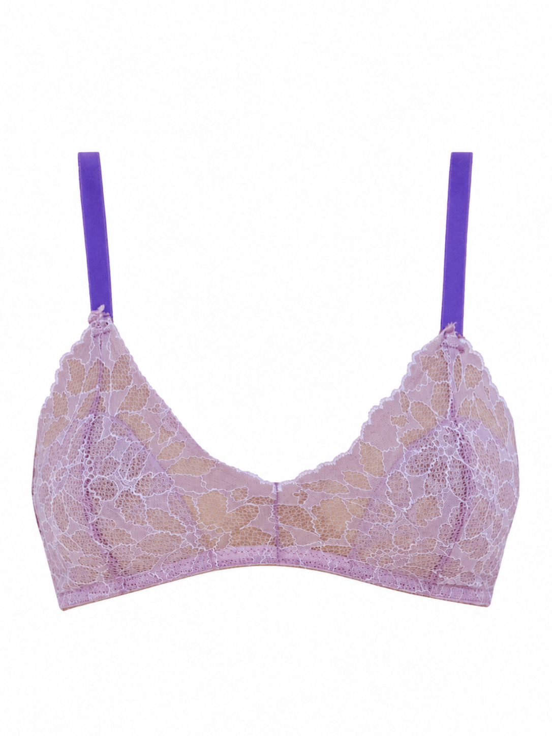 Pop Lavender Lace Bralette - Noblesse Oblige Lingerie