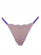 Pop Lavender Lace String - Noblesse Oblige Lingerie