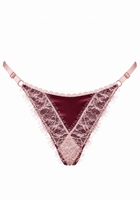 Luna String Burgundy - Noblesse Oblige Lingerie
